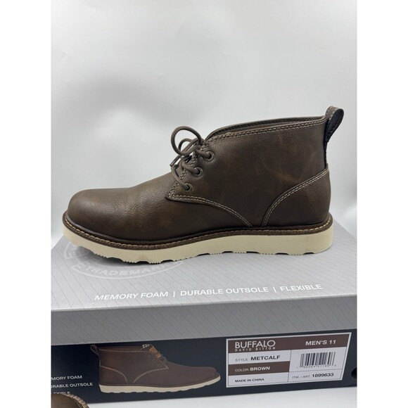 Buffalo Men\'s Chukka Boots Metcalf Brown Lace Up Boot Size 11 main image 7